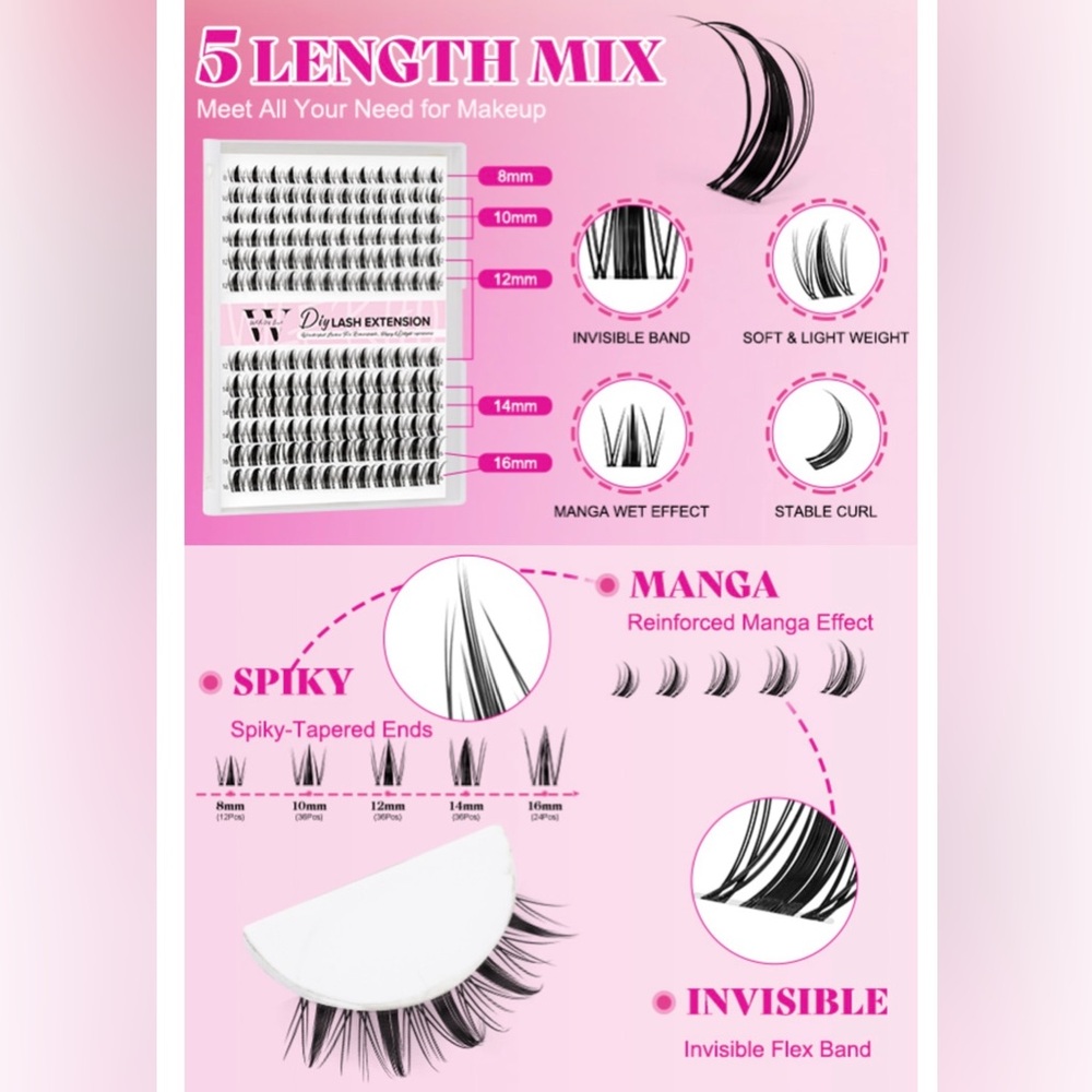 Manga Lash Clusters Kit DIY - Picture 10 of 14